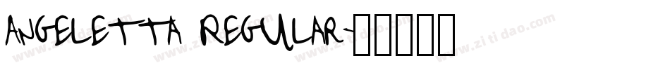 Angeletta Regular字体转换